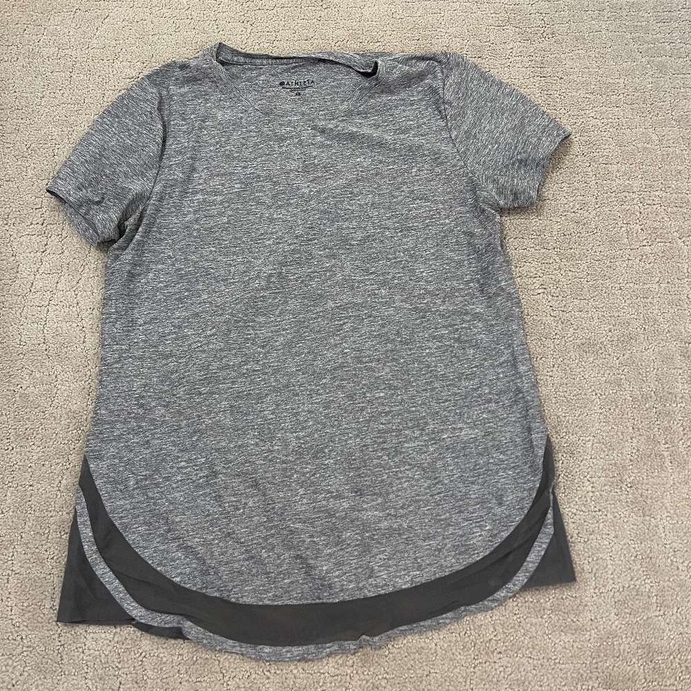 Athleta Grey Top